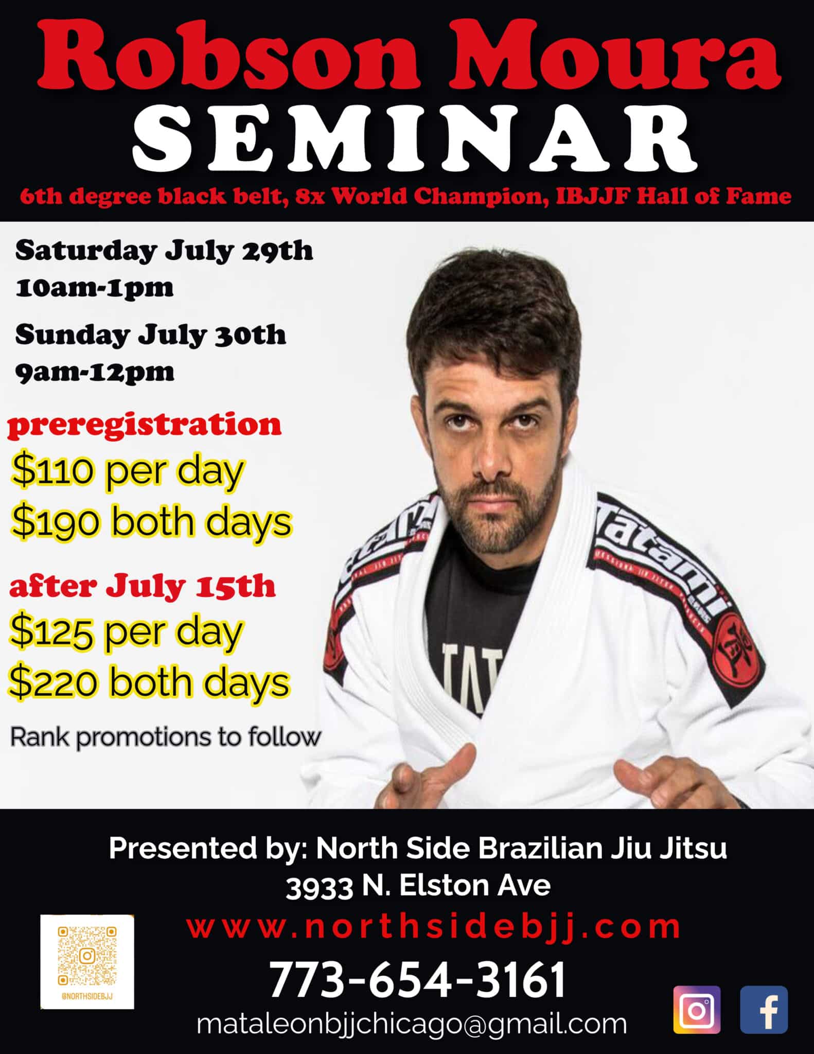 North Side Brazilian Jiu Jitsu Robson Moura Seminar